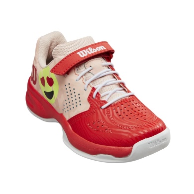 Wilson Tennis Shoes Kaos Emo Velcro Allcourt Red/Pink Toddler